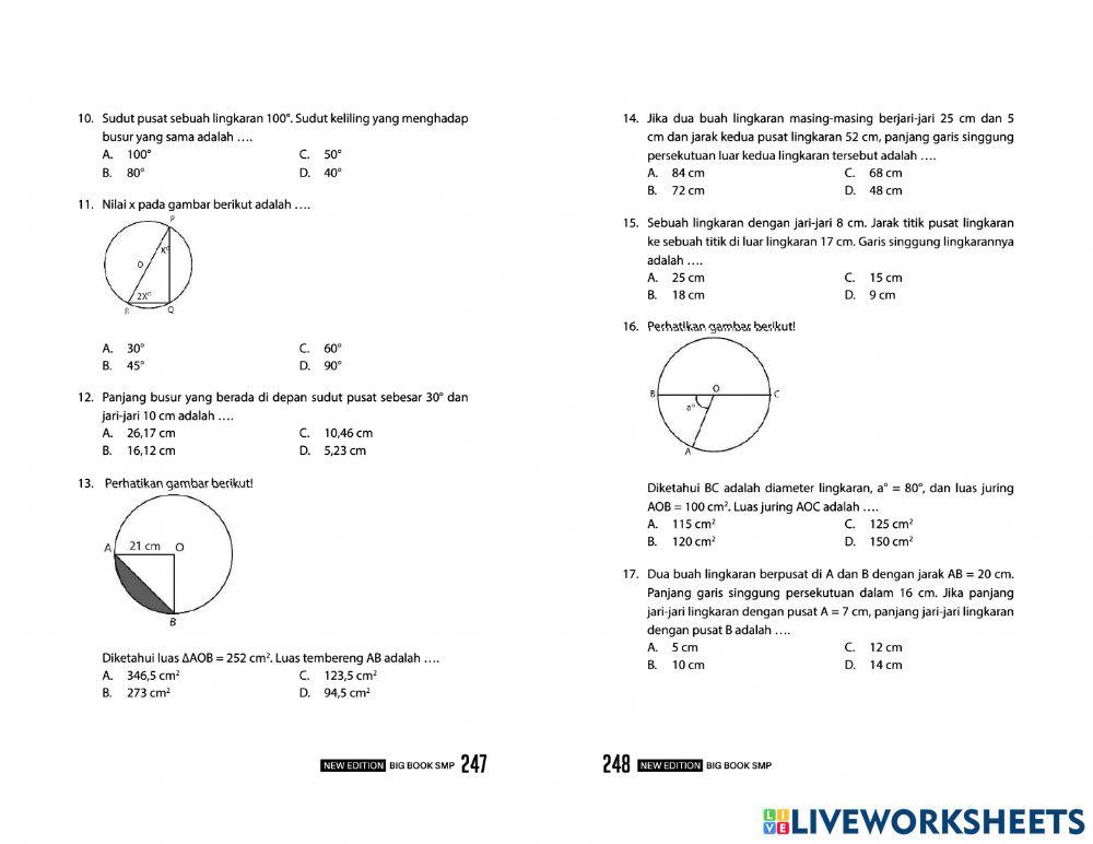 Matematika bab 11 Lingkaran