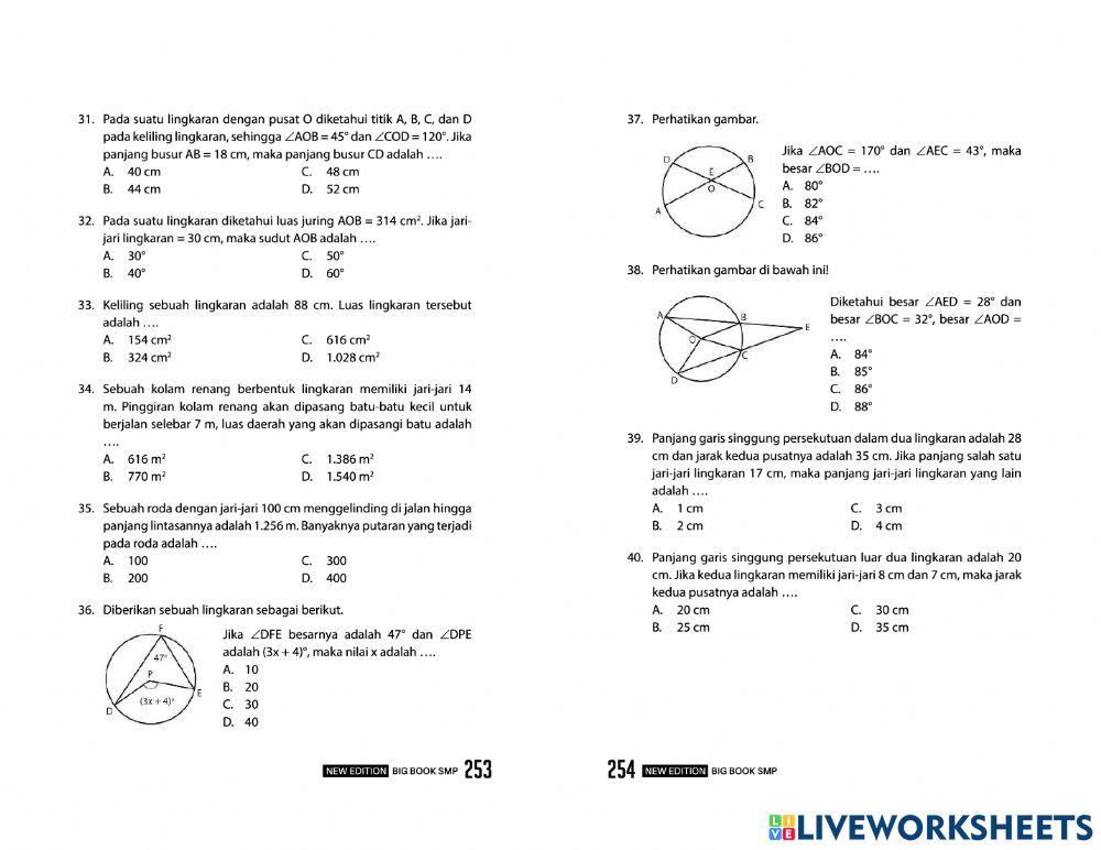 Matematika bab 11 Lingkaran