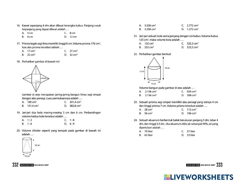 Matematika bab 14 bangun ruang