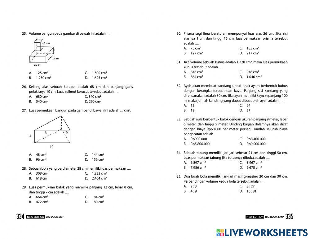 Matematika bab 14 bangun ruang