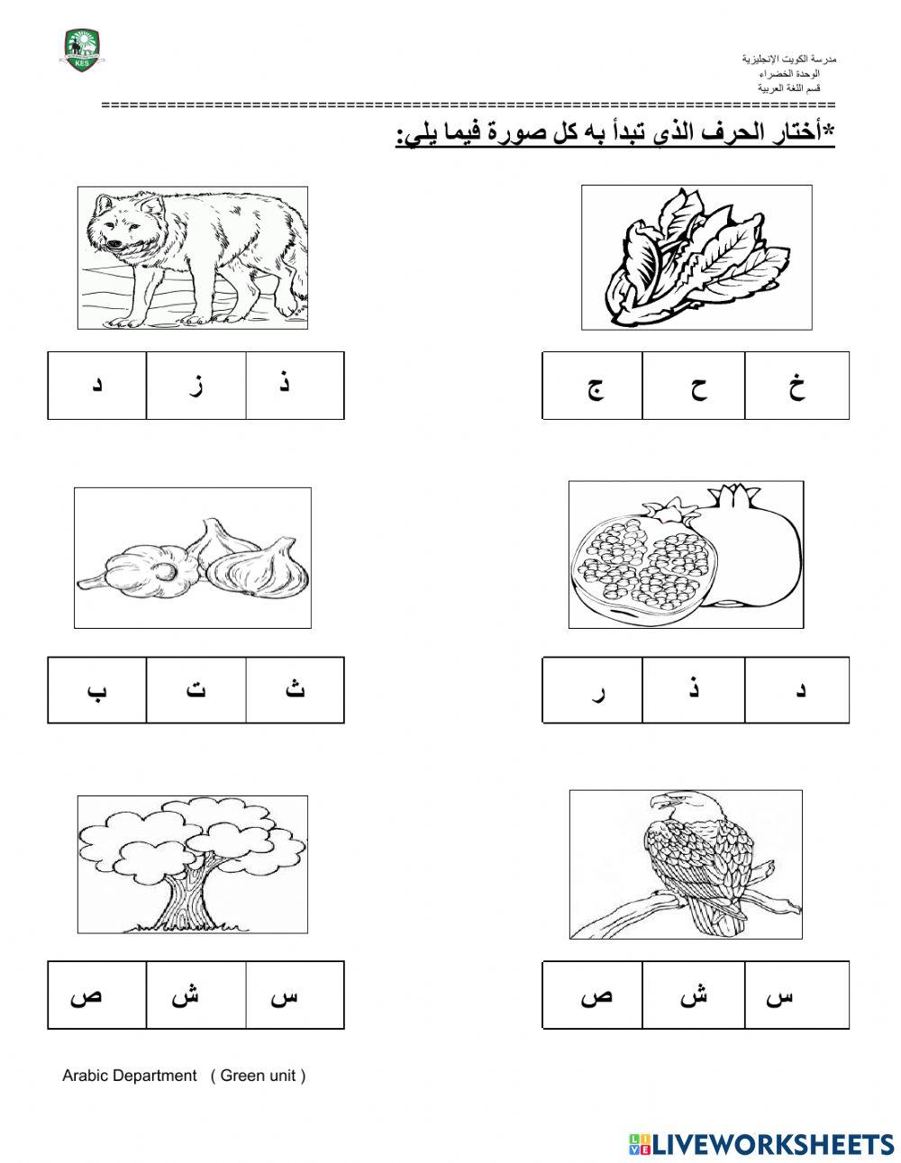 الحروف المتقاربة رسمًا