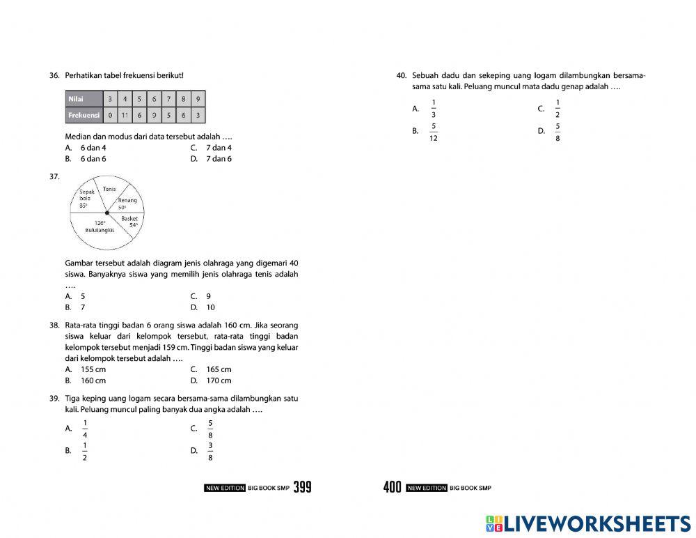 Latihan matematika evaluasi 2 persiapan un-us