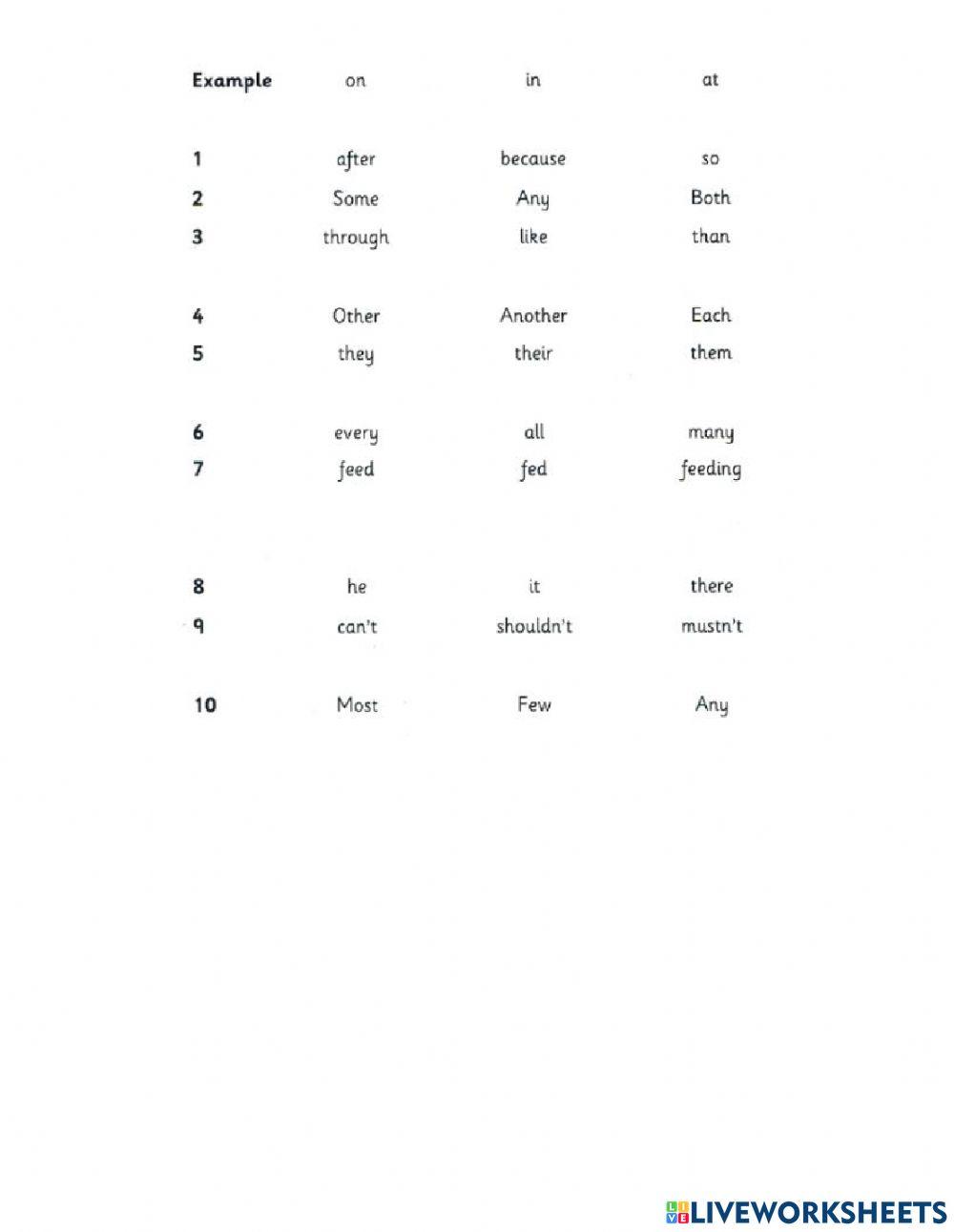 Flyers 1 Test 1 Reading and Writing