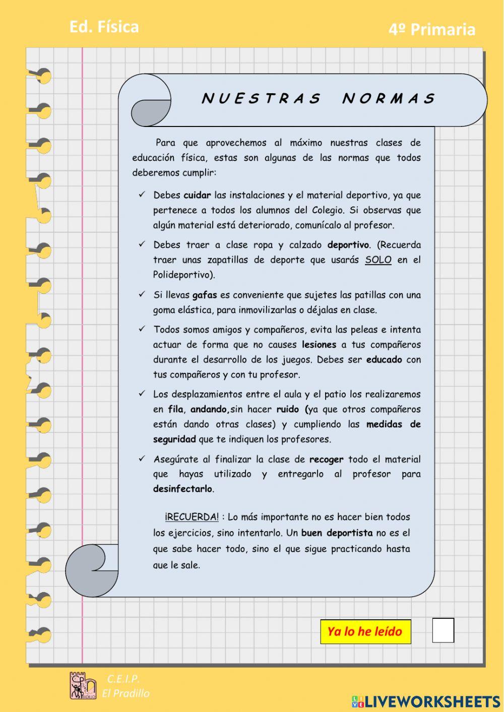 Evaluación y Normas