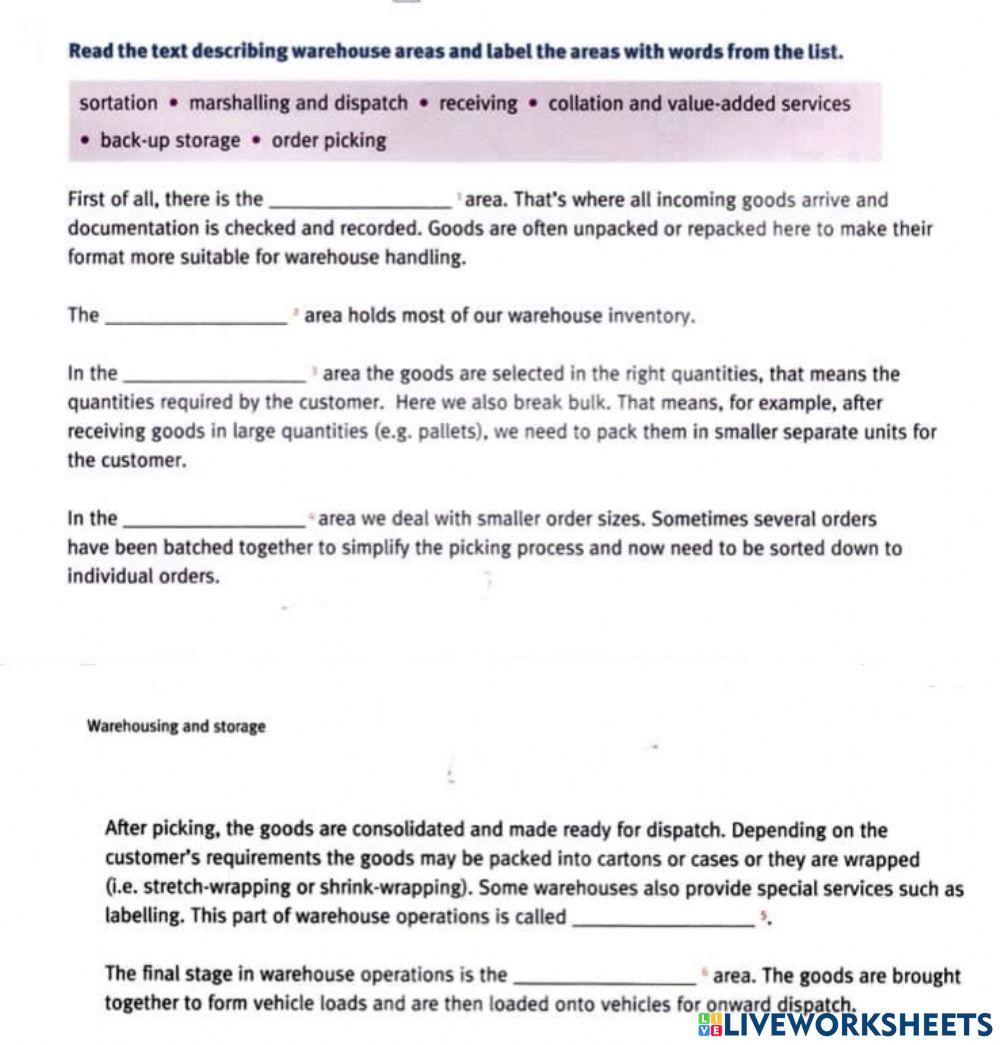 Warehousing & Storage