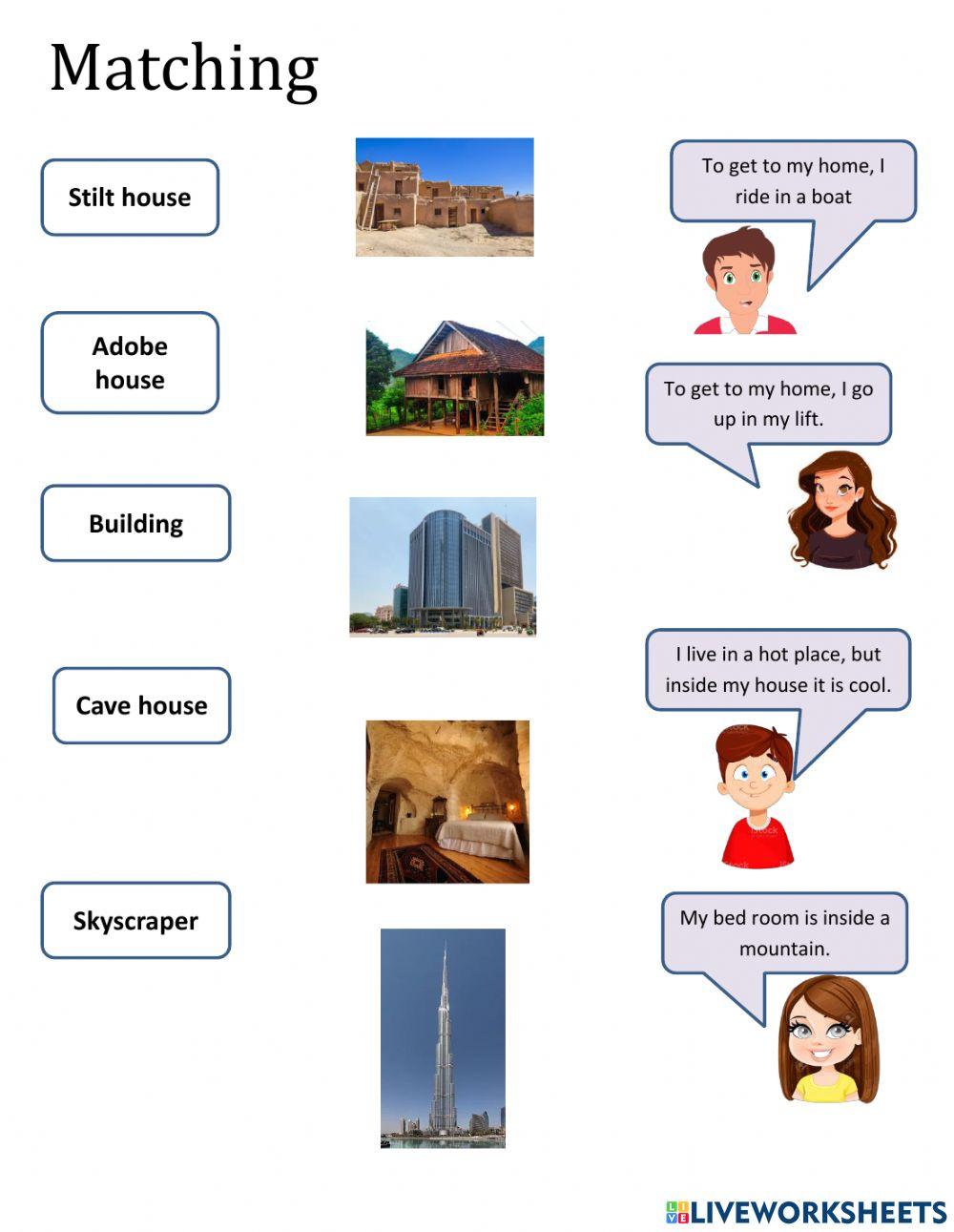 Different kinds of houses