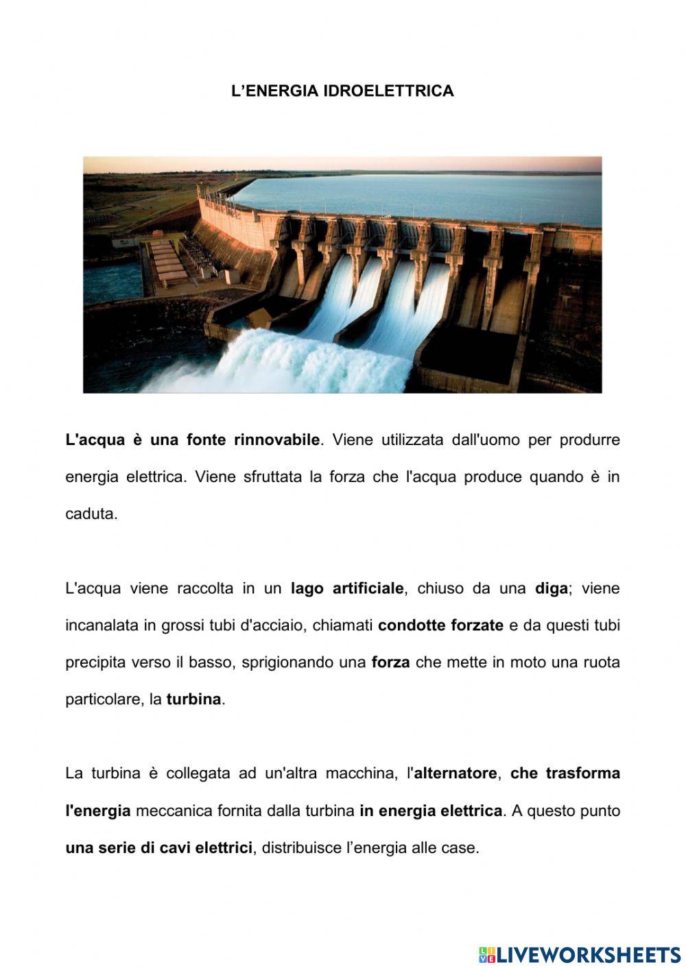 Le fonti di energia rinnovabile -L'acqua- 1