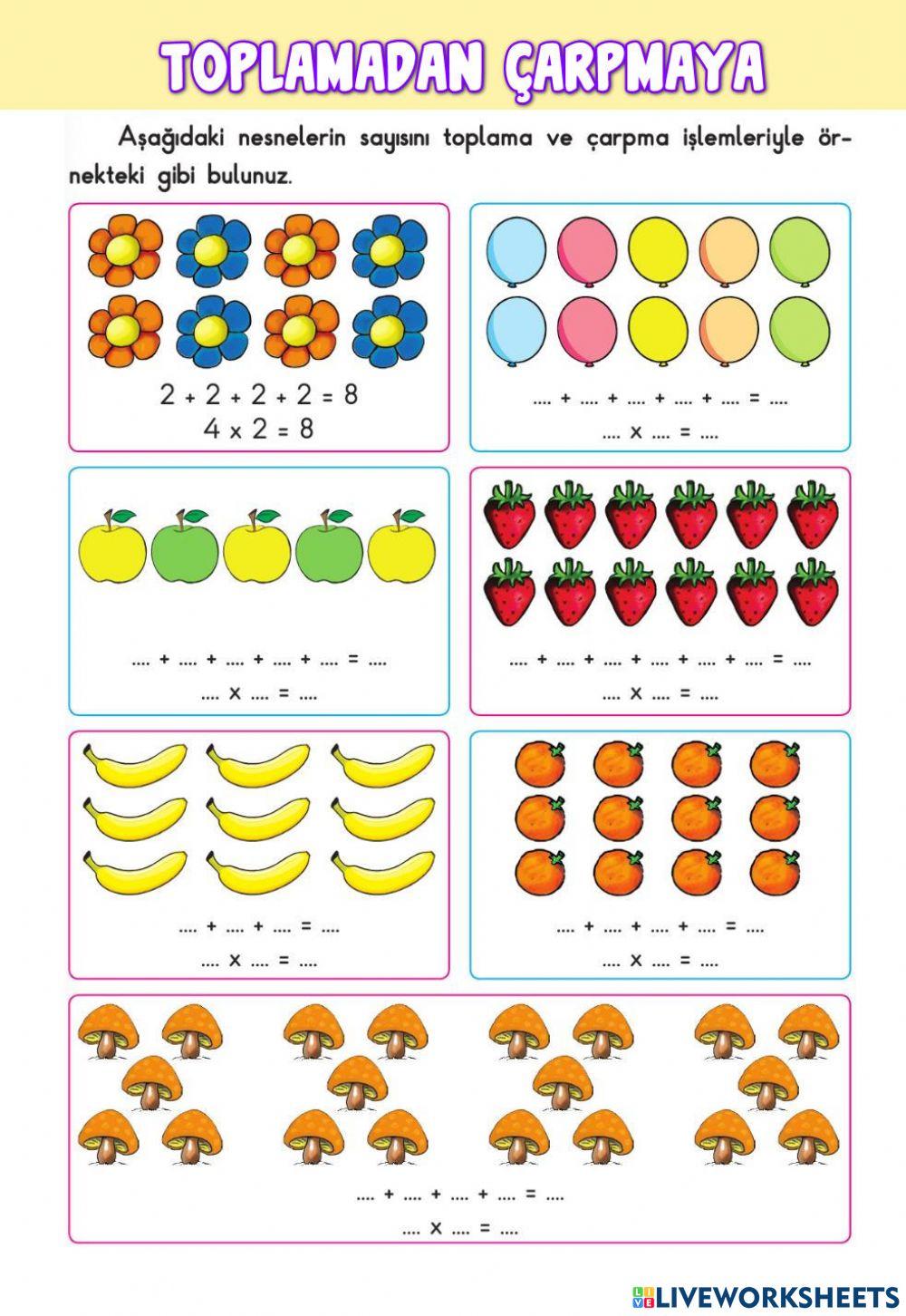 Toplamadan Çarpmaya