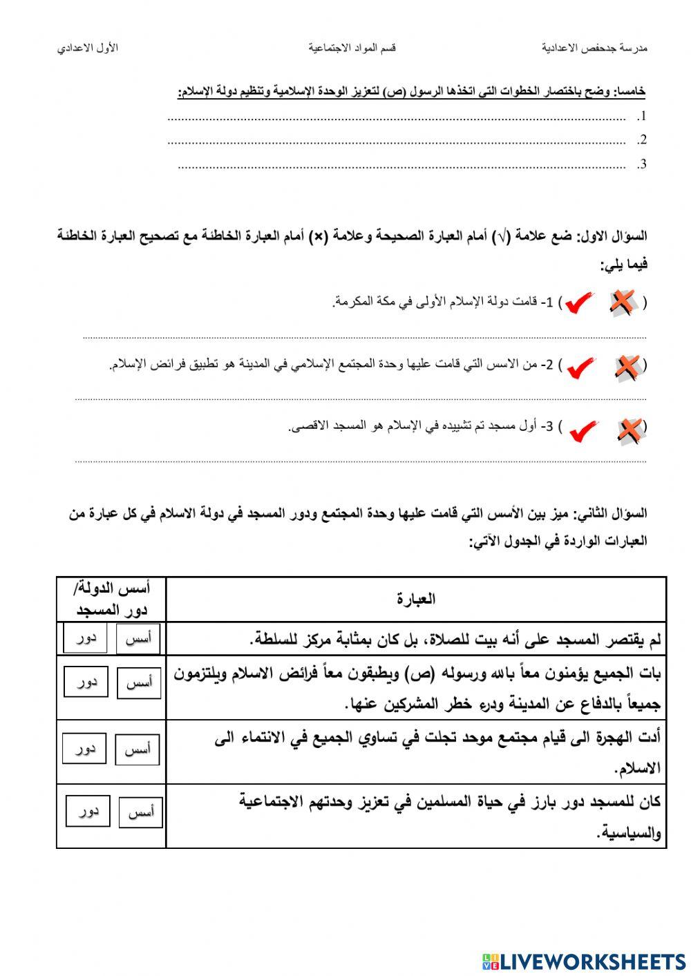 دولة الاسلام الاولى