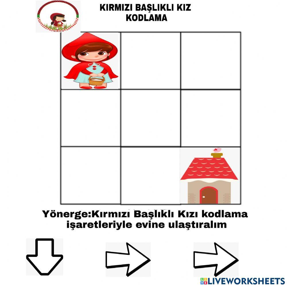 Kırmızı Başlıklı Kız kodlama