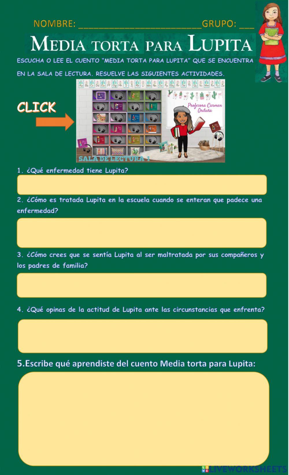 Cuento:media torta para lupita