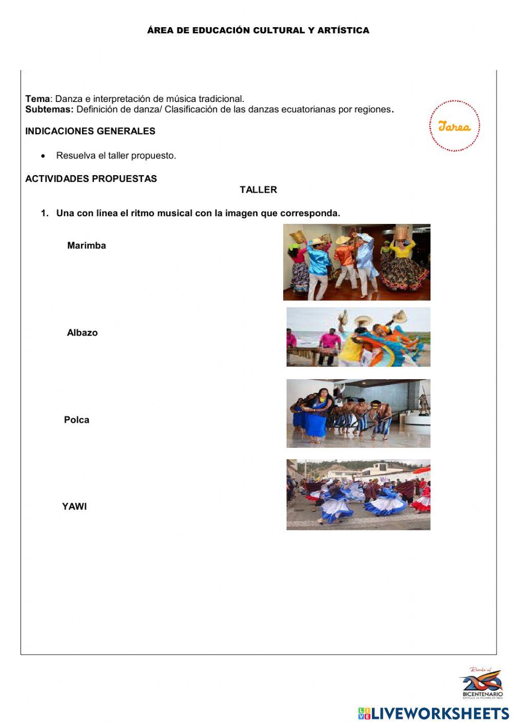 Danza e interpretación de música tradicional