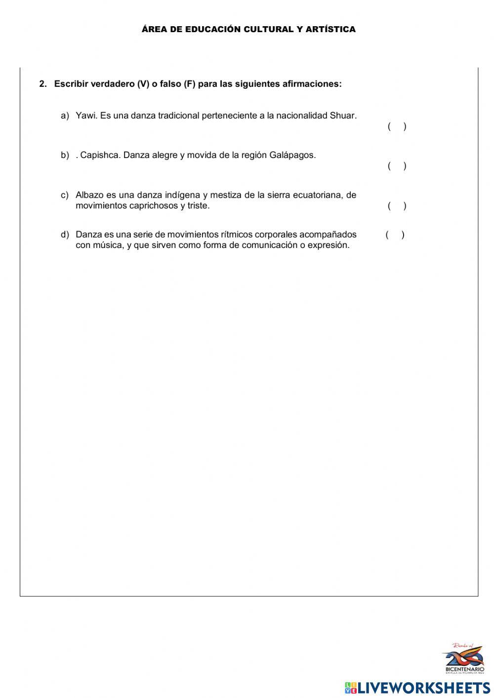 Danza e interpretación de música tradicional
