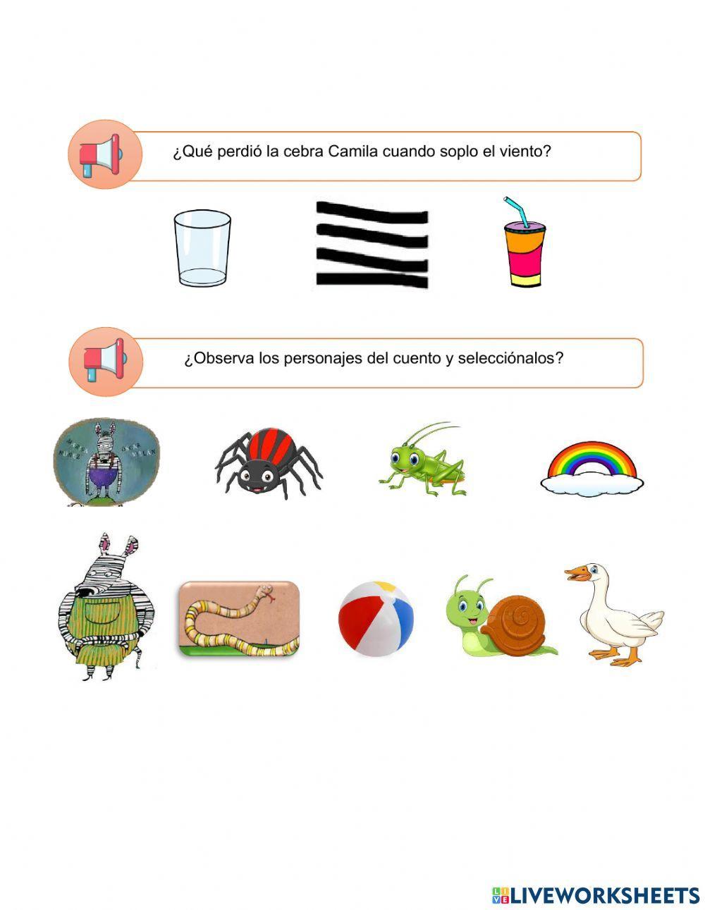 Cuento: La cebra Camila