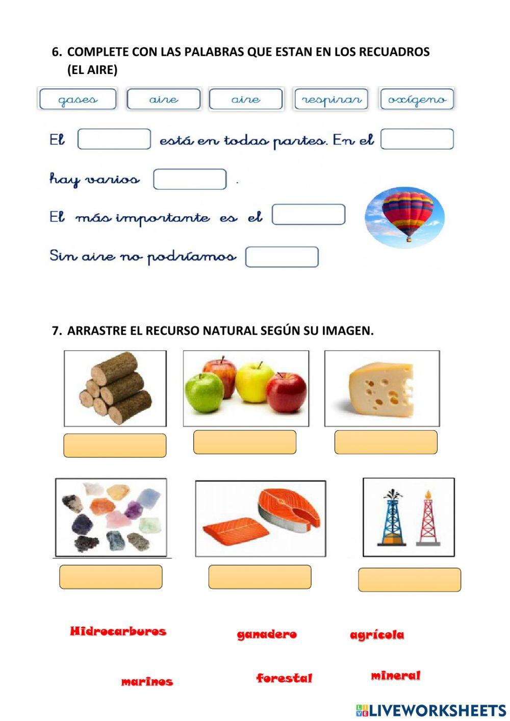 Examen de Ciencias Naturales.