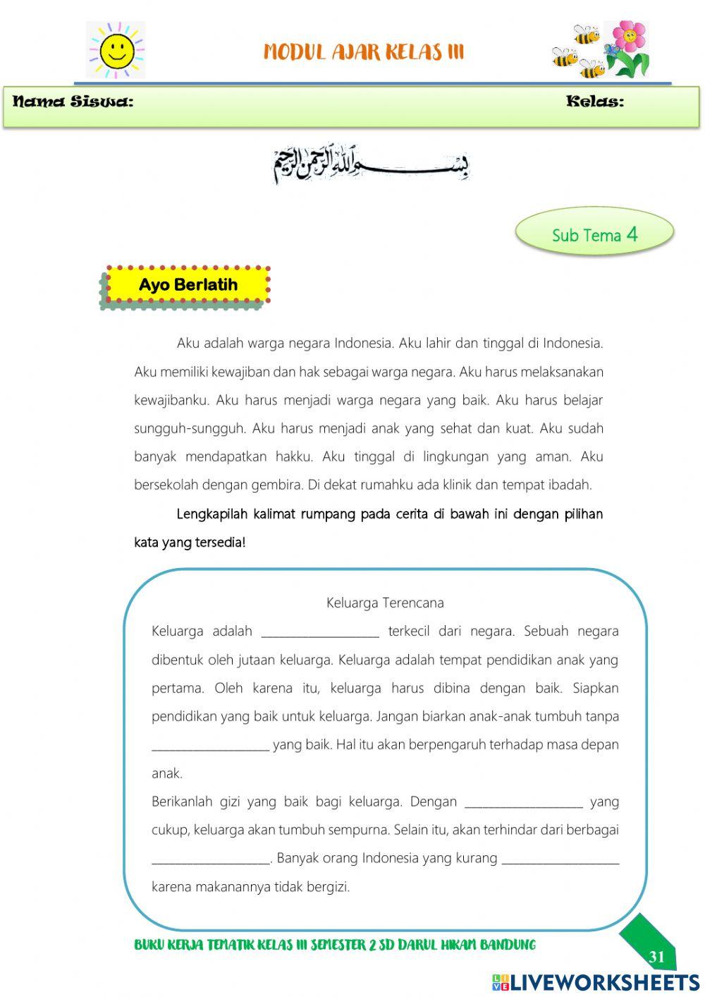 Kalimat Rumpang & Kalimat Tanya