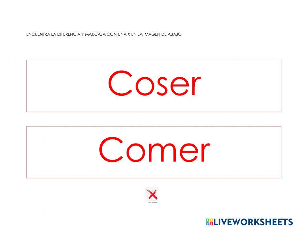 Encuentra diferencias en texto