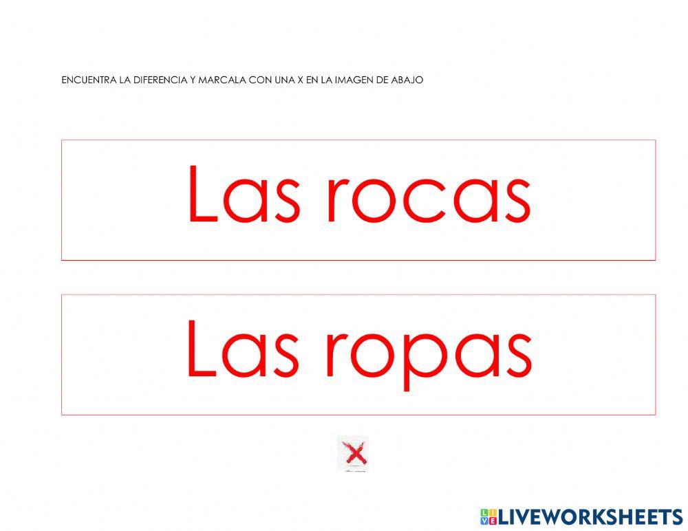 Encuentra diferencias en texto