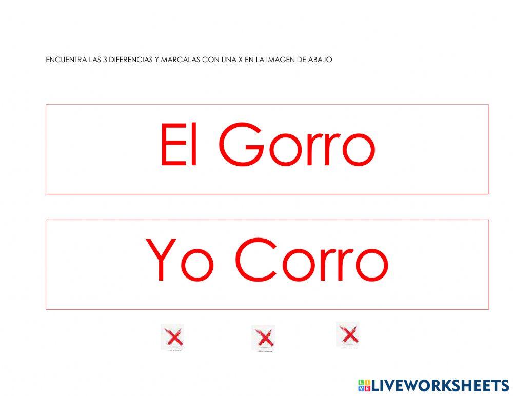 Diferencias en textoo