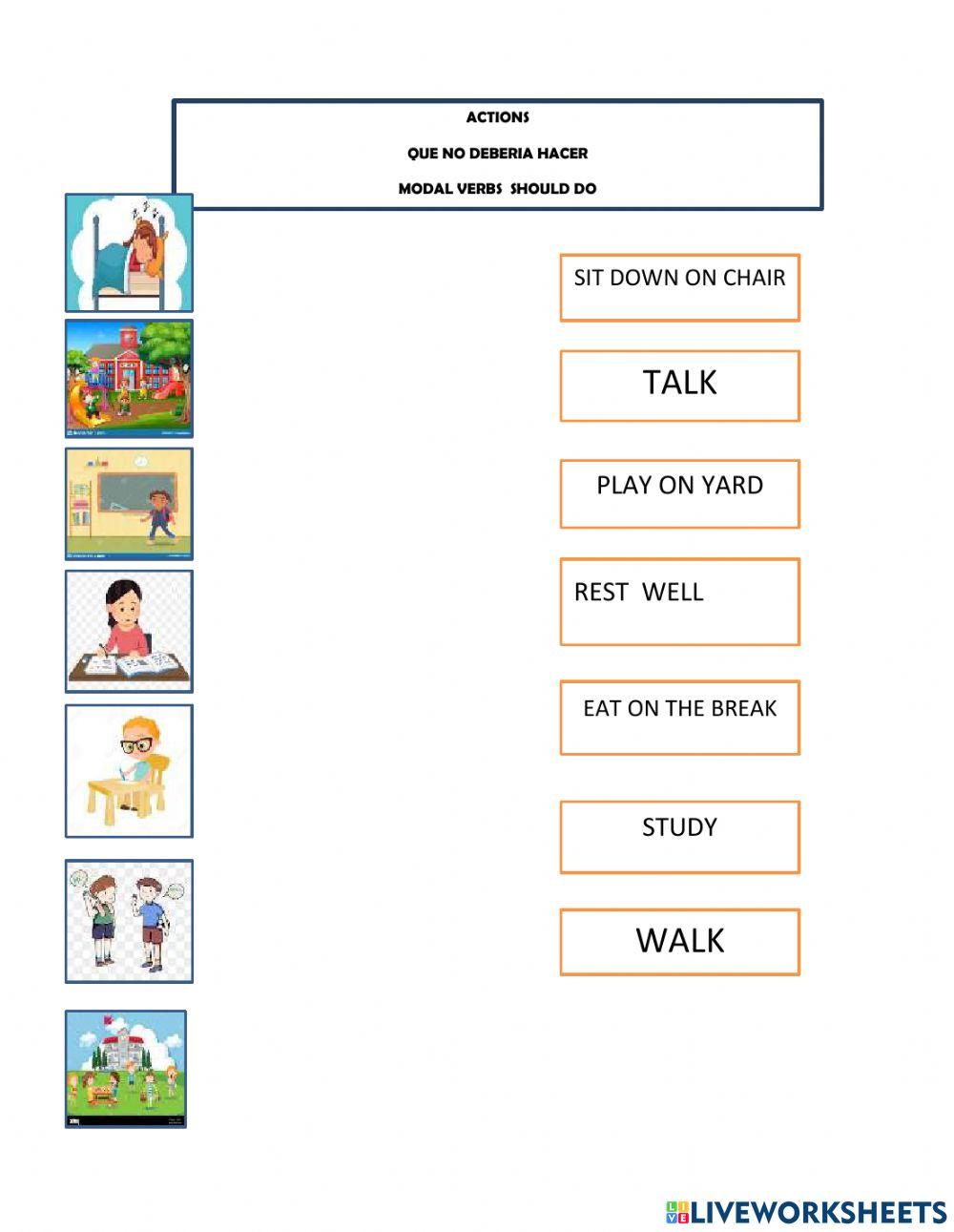 Modals verbs  should