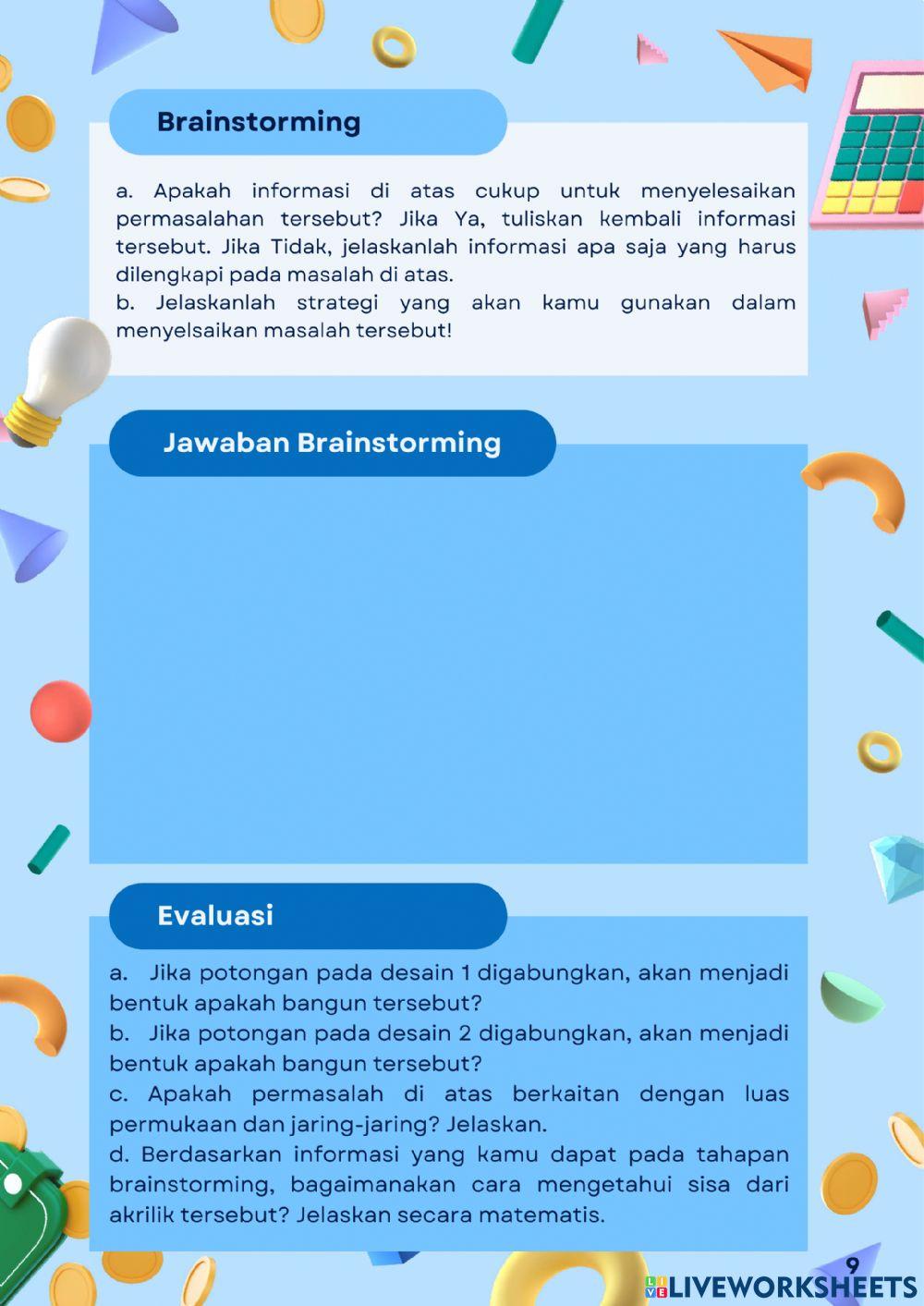 Luas permukaan Limas dan Prisma