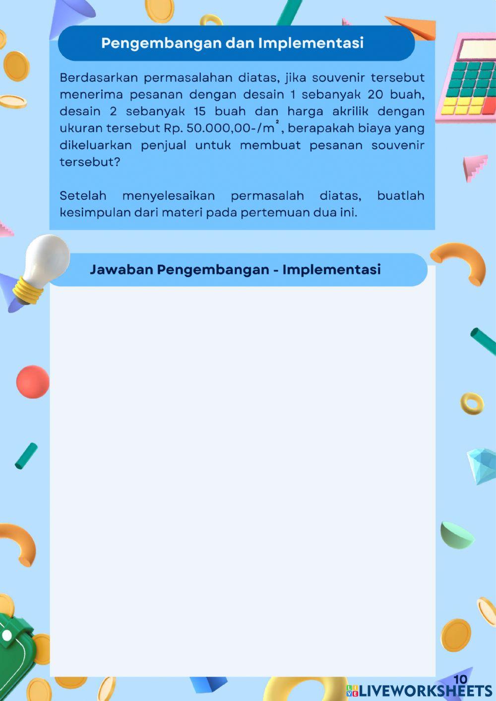 Luas permukaan Limas dan Prisma