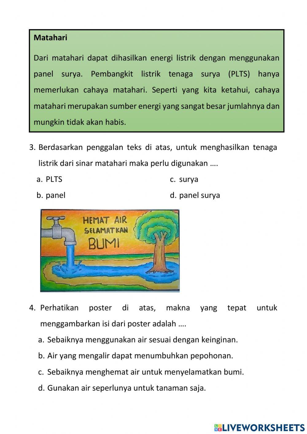 Tes Uji Kemampuan Term 3 Bahasa Indonesia