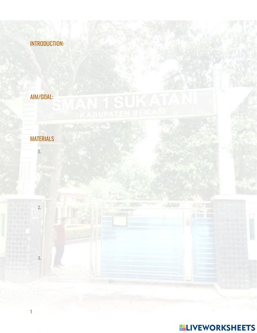 Procedure Text (Practical Test)