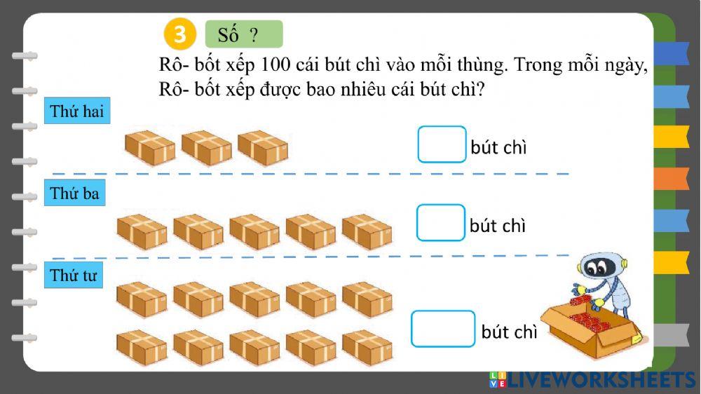 Toán Các số tròn trăm
