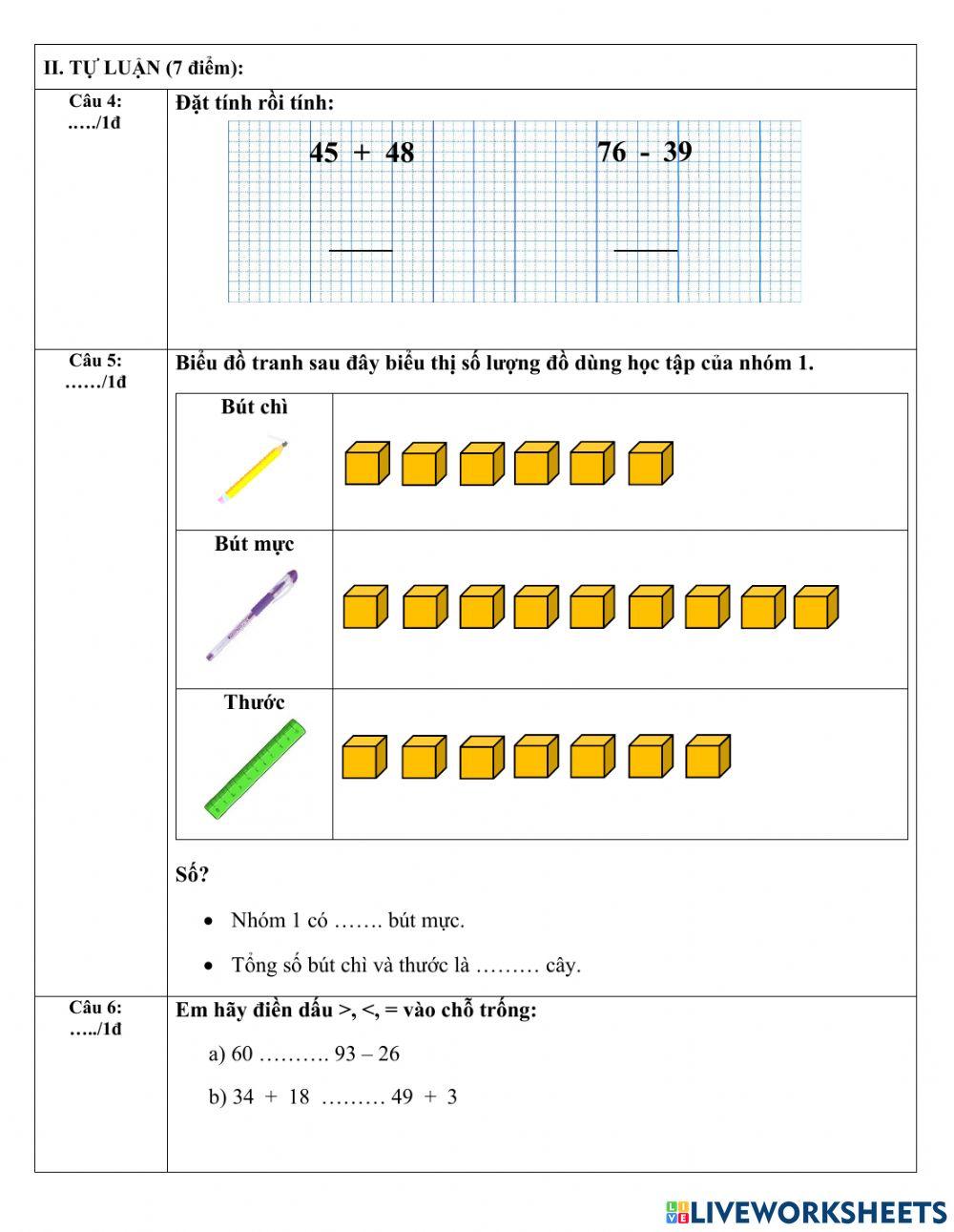 KIỂM TRA TOÁN HK1