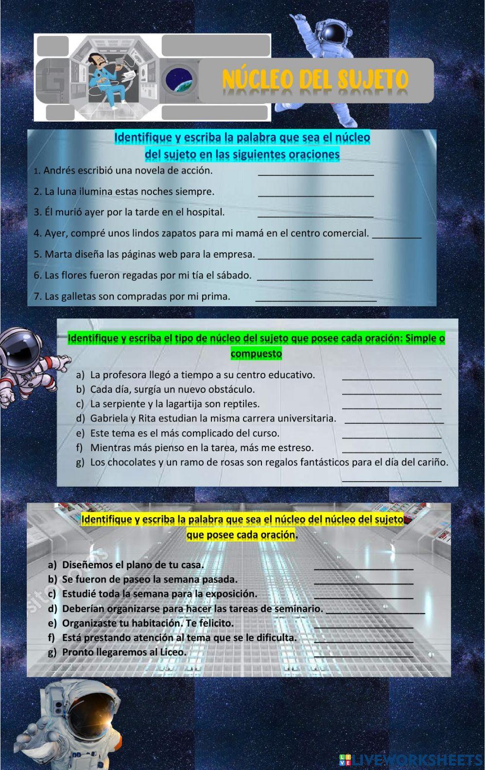 El núcleo del sujeto