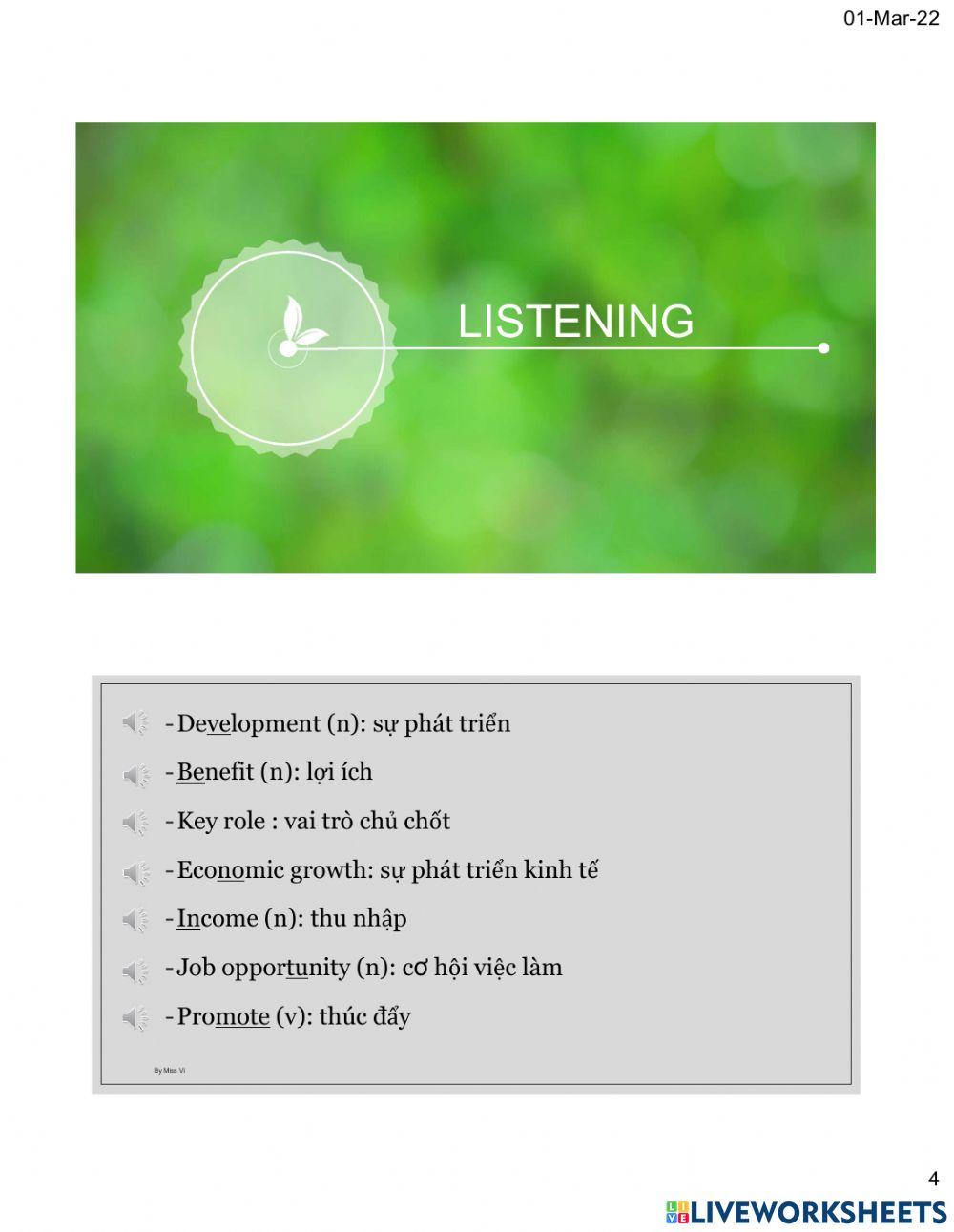 GRADE 9 UNIT 8 REAING LISTENING