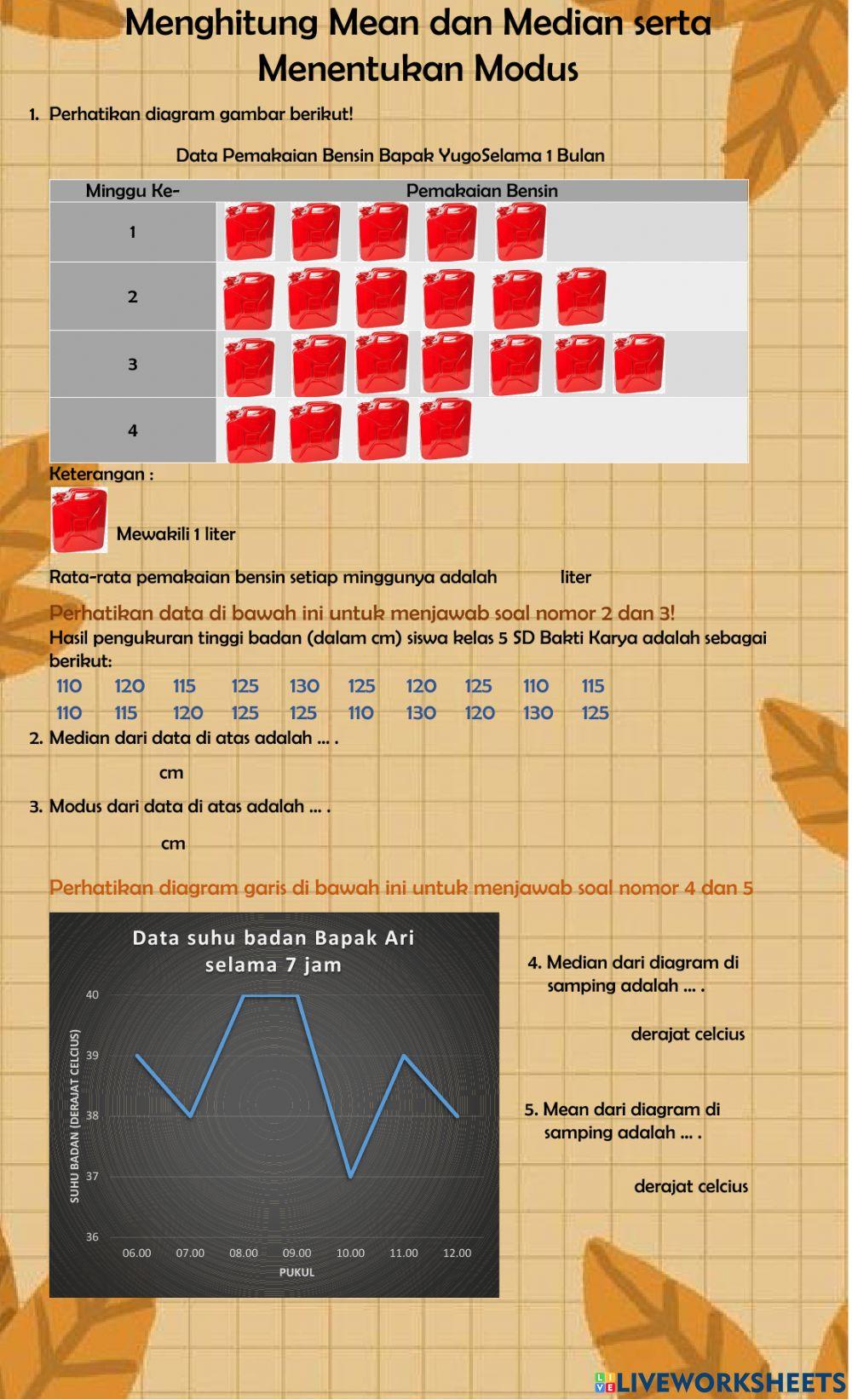 Menghitung Mean, median dan modus