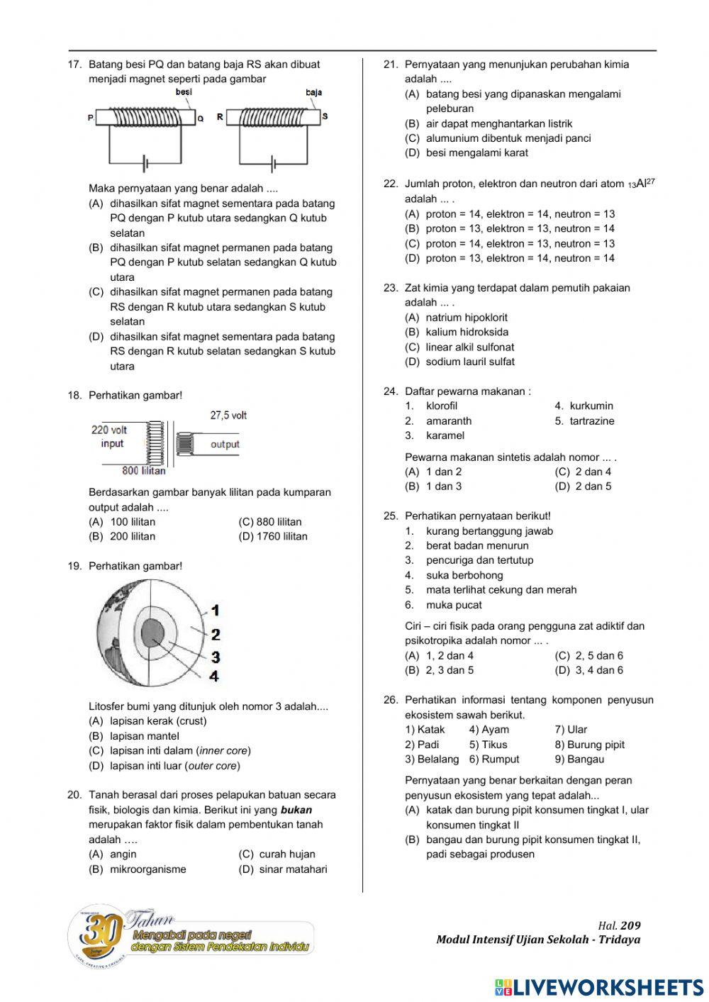 Evaluasi ipa tap us 6