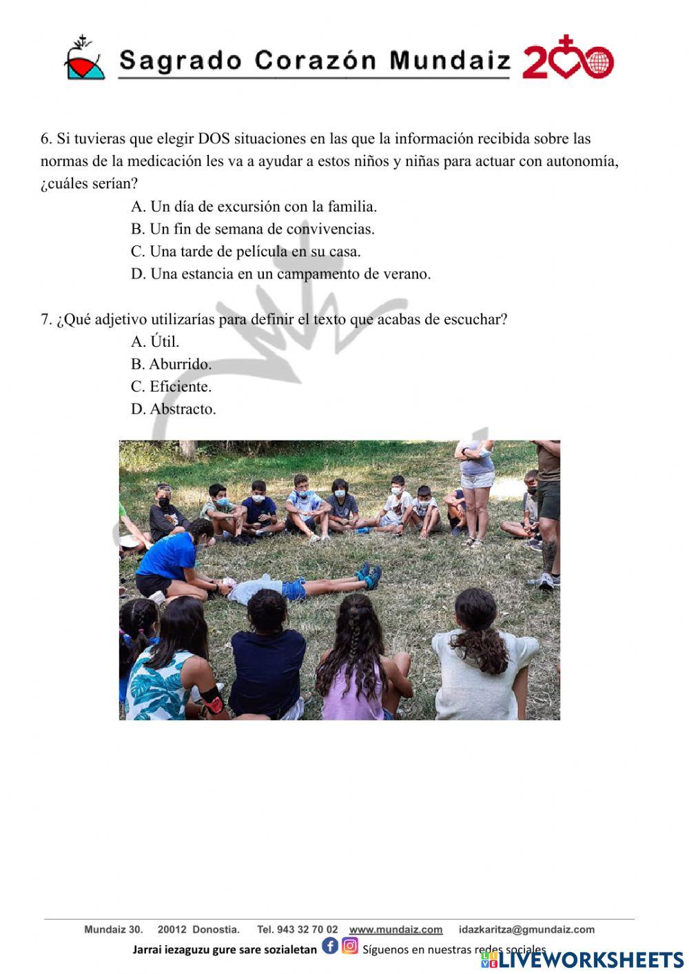 Comprensión oral LH6