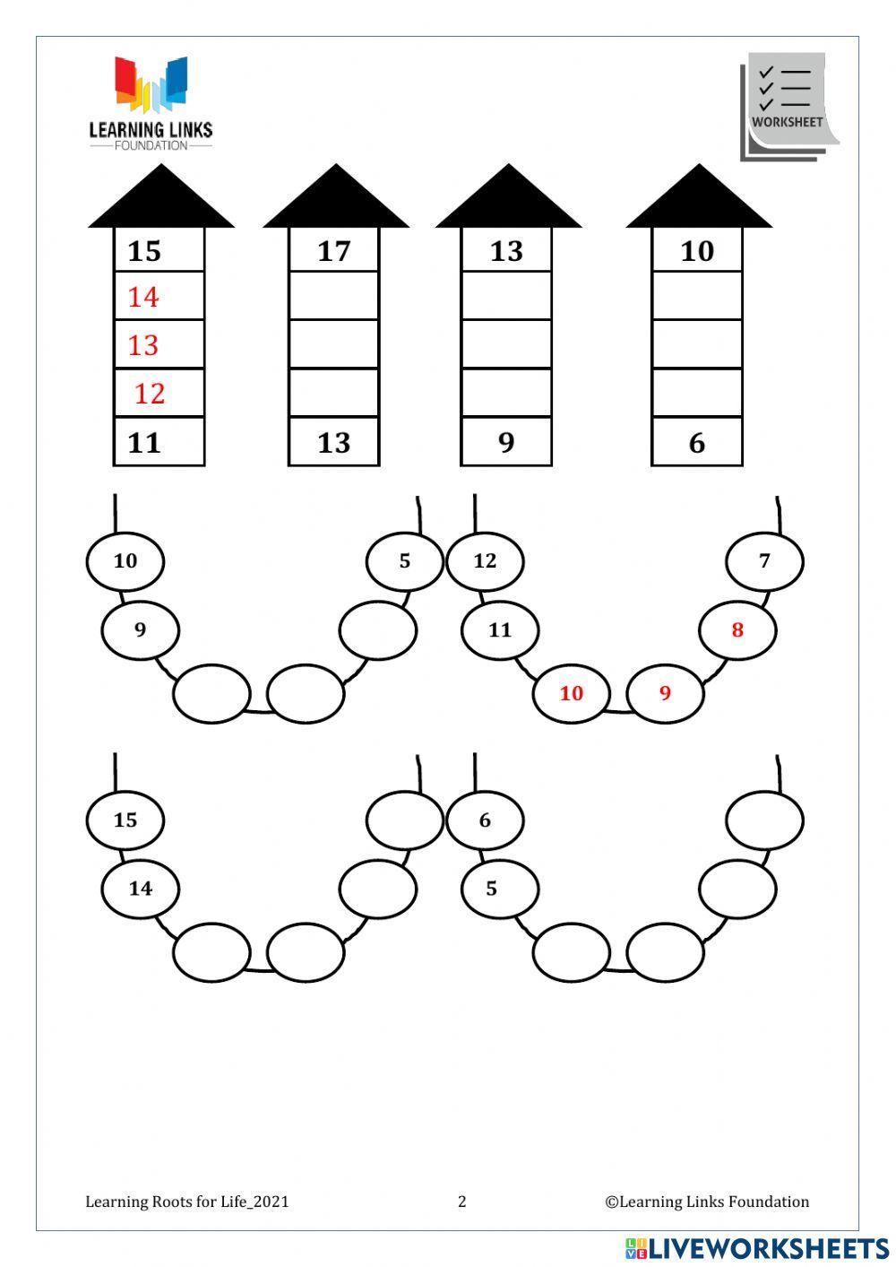 Foundation Numeracy Class Worksheet -1