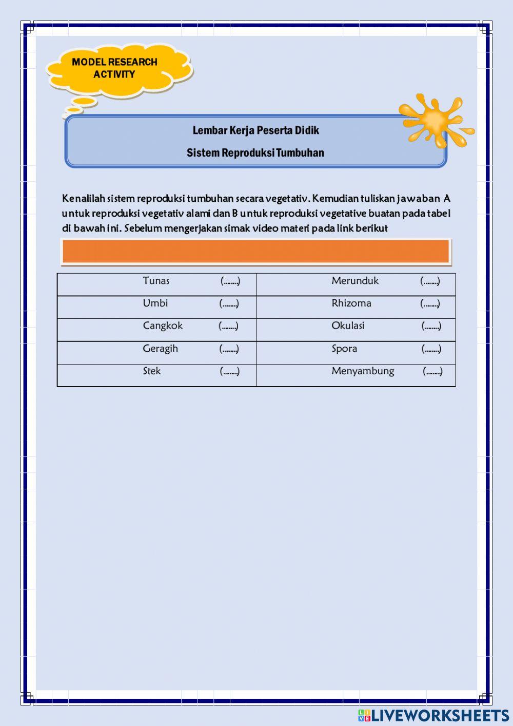 LKPD Simulation and Research activity-Konservasi dan Pemuliaan Tanaman