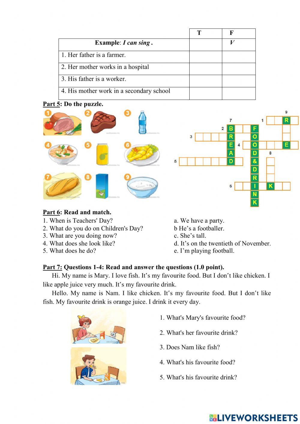 Review unit 11-15 (grade 4)