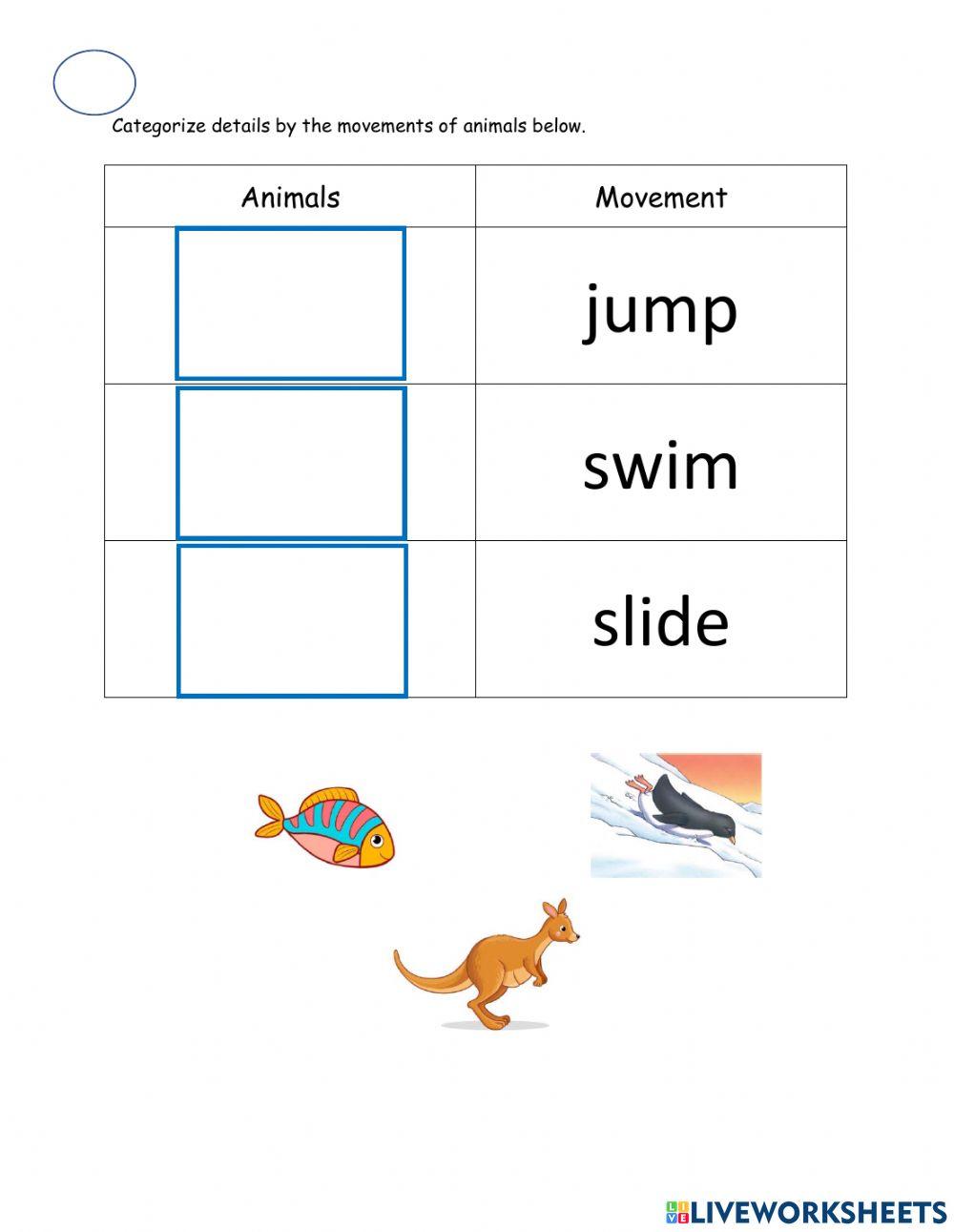 Language- Categorize details
