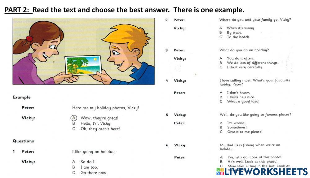 M test reading and writing