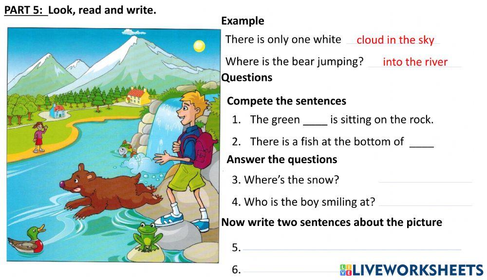 M test reading and writing