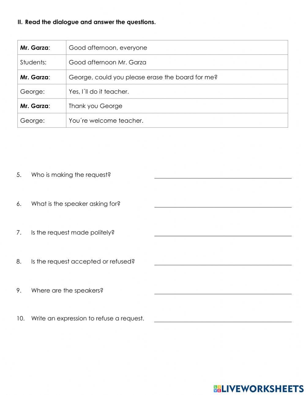 Quiz Febrero 5th grade