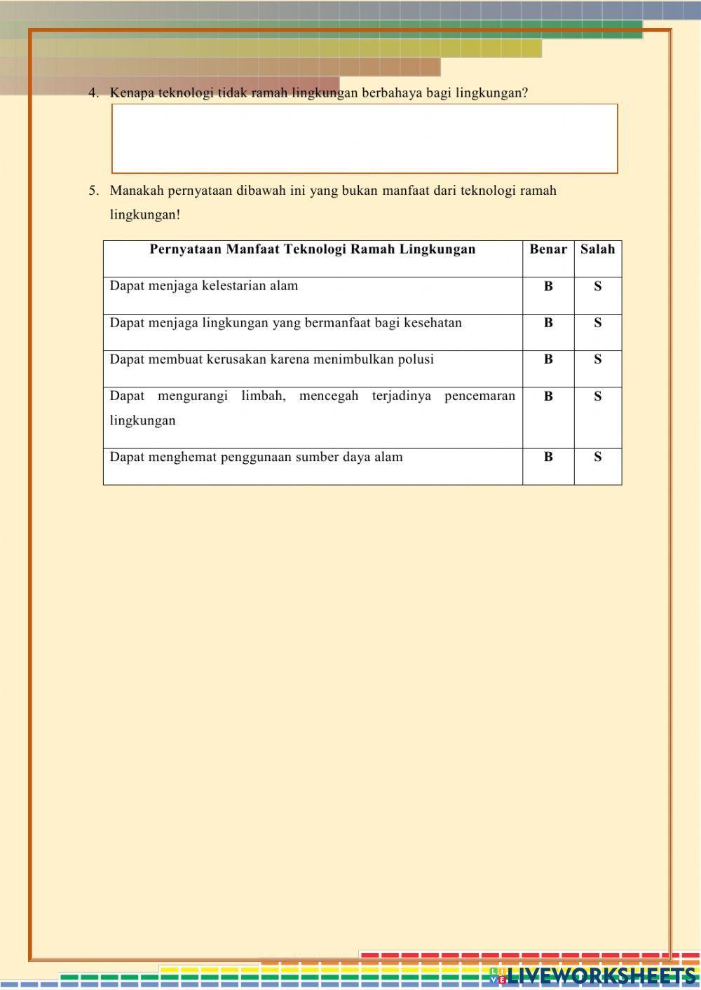 LKPD Teknologi Ramah Lingkungan