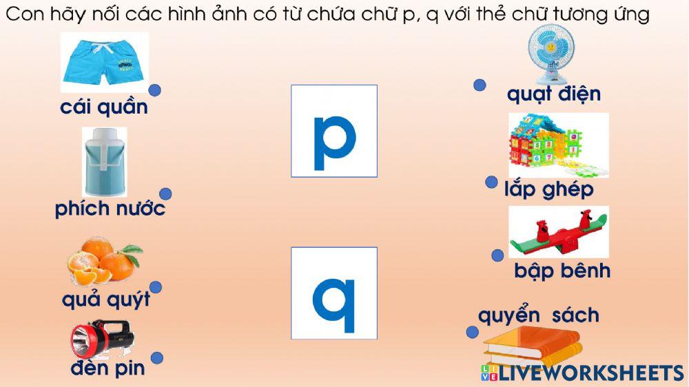 Trò chơi chữ cái p, q