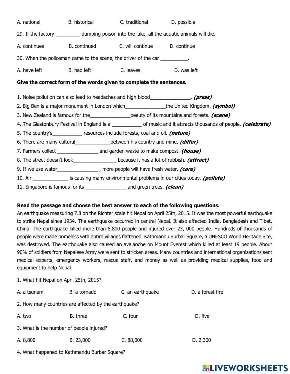 De Cuong giua ki tieng Anh 8 ki 2