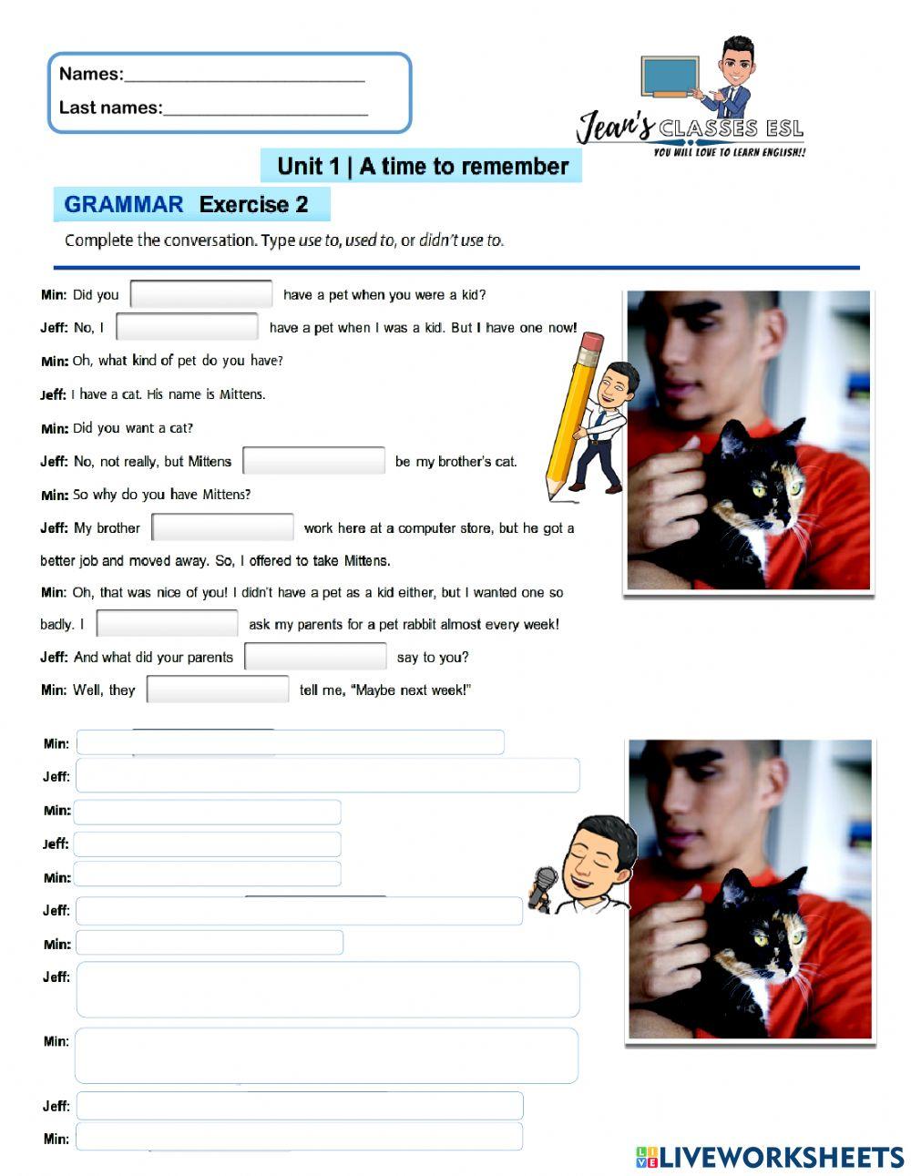 SSD Unit 1 Grammar 2