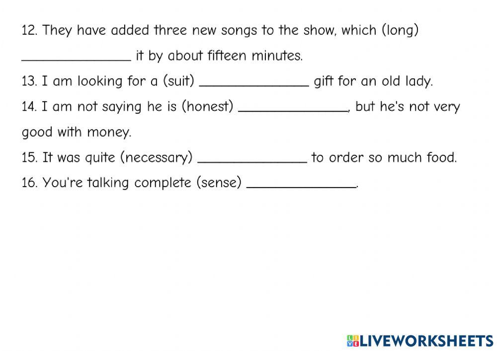 Practice Test 7 (Advanced) - Part 1