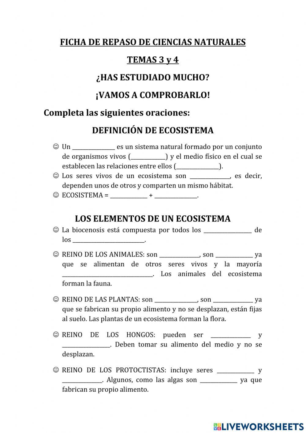 REPASO NATURALES TEMAS 3 y 4