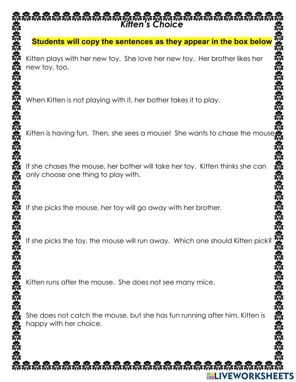 Keyboard practice 2 - williamson