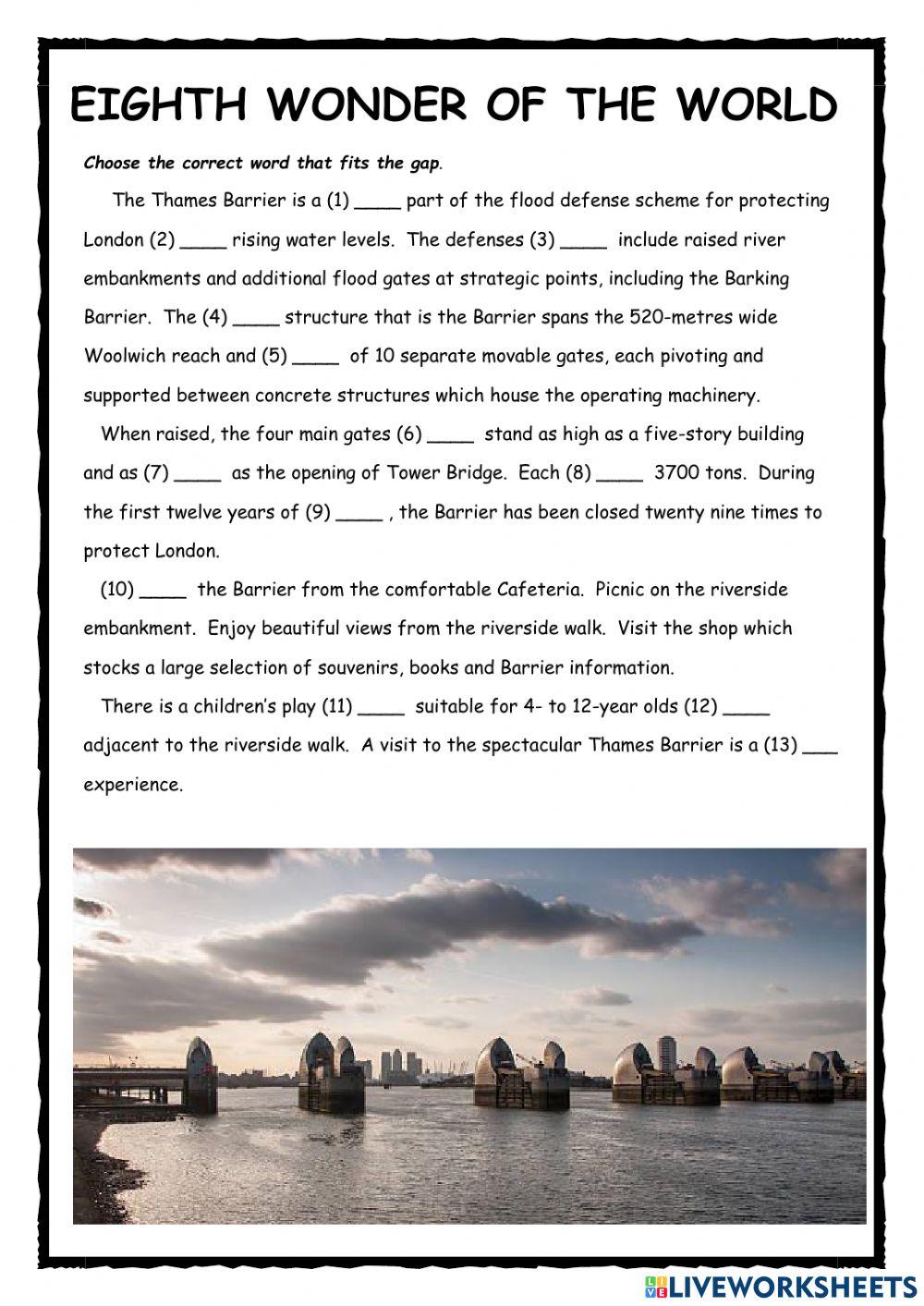 Eighth Wonder FCE Use of English